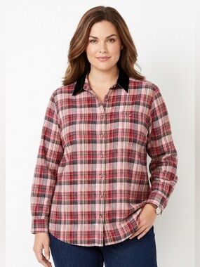 Cabin Creek Long Sleeve Button Down Shirt Size 16w women’s